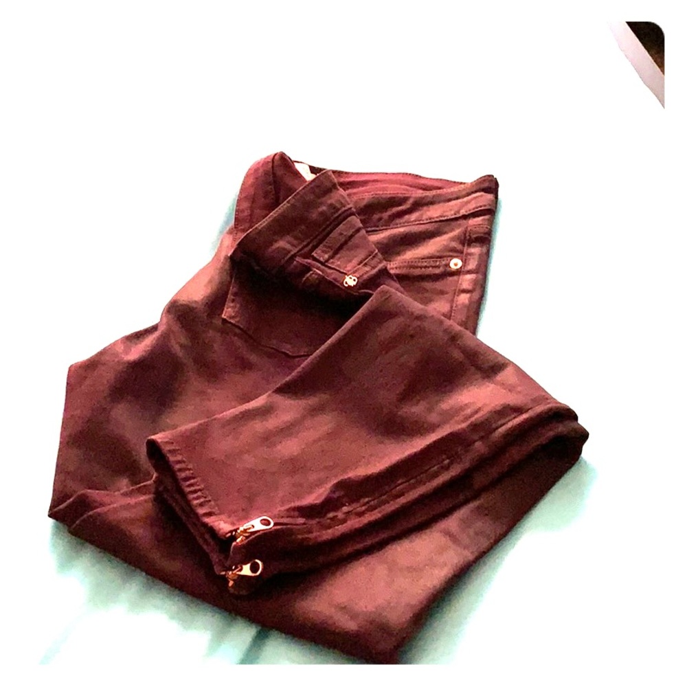Denim- burgundy Ted Baker